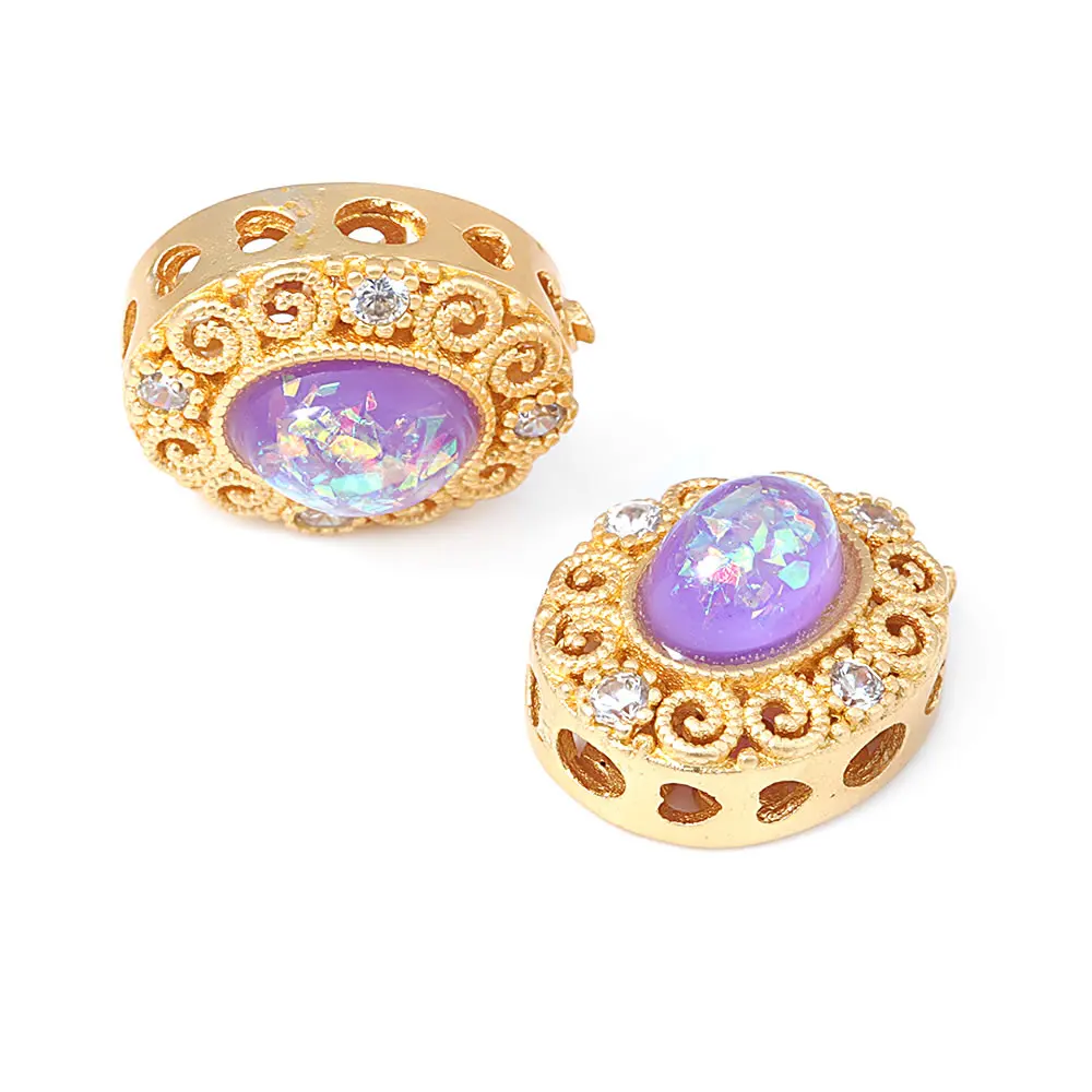 Pulseras de Cuentas Nepalesas Vintage Estilo 5PCS Brasso Dorado Mate Accesorios DIY para Hacer Joyería - details 52