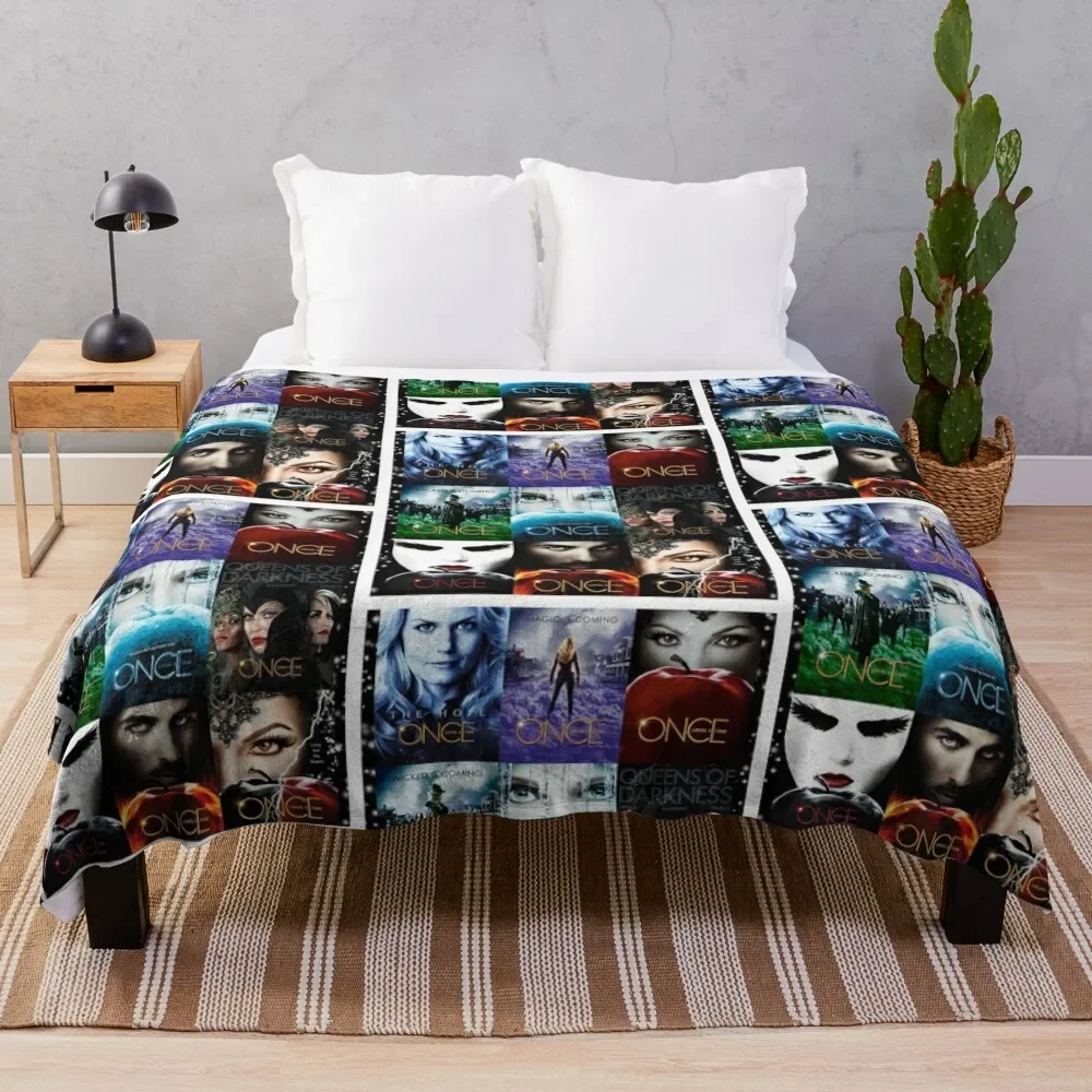 

Once upon a time Throw Blanket Flannel Fabric For Sofa Thin Blankets