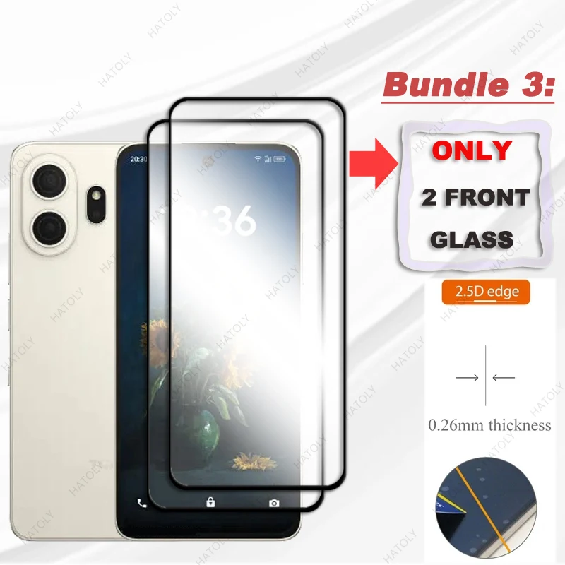 TCL NxtPaper 70 Pro Glass Black Edge Screen and Lens Protective Film