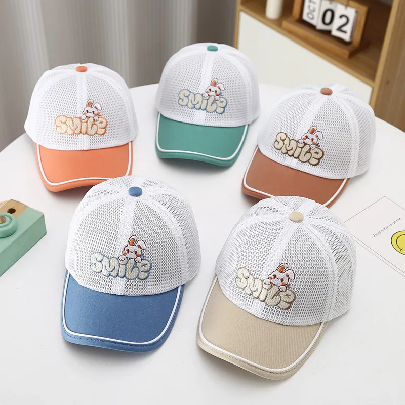 

Летняя Солнцезащитная шляпа с козырьком для мальчиков и девочек от 2 до 4 лет, новая дышащая Кепка с солнцезащитным козырьком