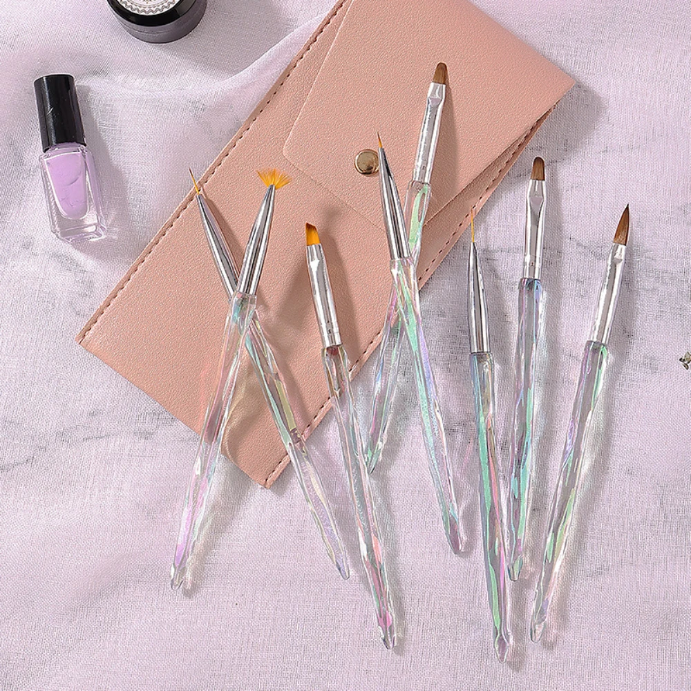 Nail Enhancement Pen Powder Carving Not Easily Deformed Ultra Thin Line Pen Double Headed Uv Gel Not Easy To Shed Hair