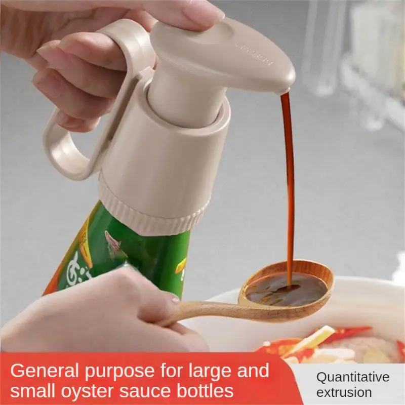 Oyster Sauce Dispenser Jam Bottle Pump Tomato Ketchup Paste Nozzle Cooking Seasoning Oil Bottle Home Kitchen Tools