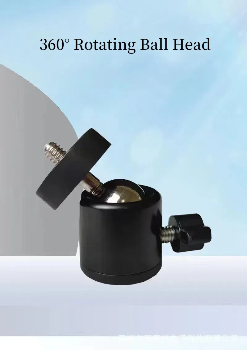 360 ° Drehbarer Mini-Kugelkopf mit universellem 1/4-Schraubenloch-Stativ, Hot-Show-Mount-Kamera-Adapter mit Halterung für DSLR DV Einbeinstativ – Detail 1