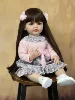 BZDOLL Full Soft Silicone Body Reborn Baby Girl Doll 55cm 22 Inch Realistic Princess Toddler Bebe Bath Toy Birthday Gift 2