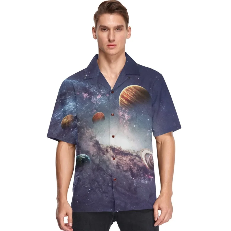 thumbnail image 1 of Camisas gráficas de Mahjong con estampado completo para hombre, camisas hawaianas informales de manga corta con botones y blusas y camisas de gran tamaño para hombre, 1 of 5