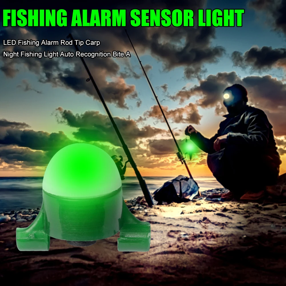 LED Fishing Alarm Night Fishing Bite Alarm Rod Tip Sensor Light Carp  Accessories Outdoor Portable Easy Fishing Carrying