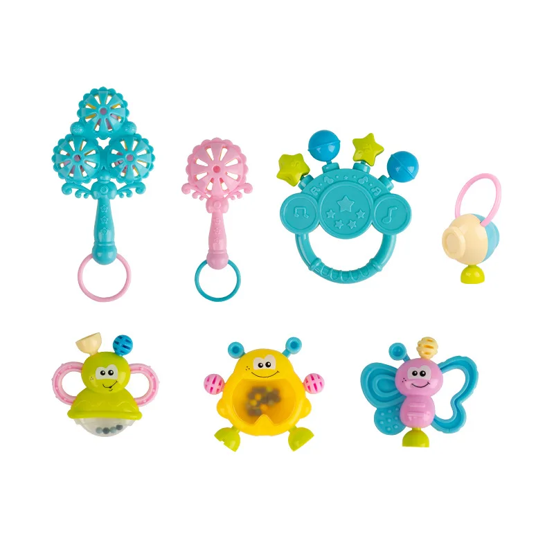 Children's Cute Photo Props Baby Teether Rattle Can Chew Molar Early Education Toys For Small-month-old Babies Newborn Gifts 0-1