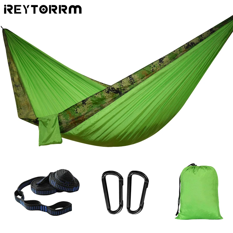 260x140cm Single Double Camping Hammocks for Survival Backpacking Adventure Holiday Holiday Hiking Lightweight Portable Hammock