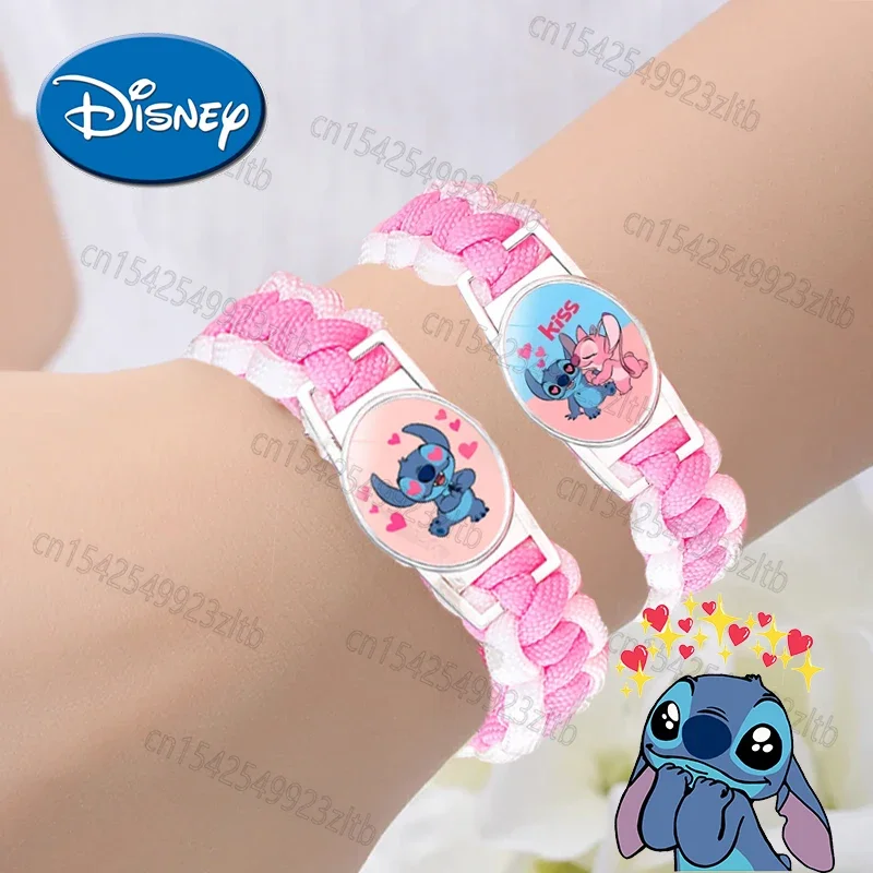 

Disney Stitch Bracelets Cartoon Anime Figures Stich Time Gem Blue Bracelet Jewelry Toys for Boys Girls Kids Christmas Party Gift