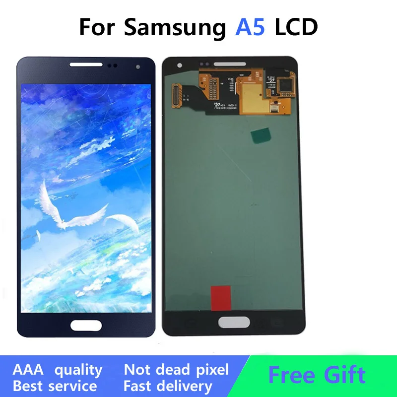 Coreprime 100% Super AMOLED для Samsung Galaxy A5 2015 A500 A500F A500M ЖК-дисплей с сенсорным экраном
