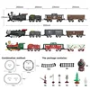 Electric Remote Controlled Track Train Set Smoke Emitting Track Train Locomotive Classical Christmas Train Toys For Children's 6