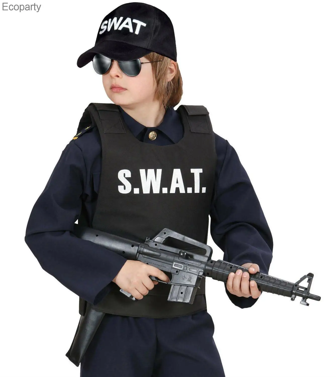 Chaleco antibalas Swat de para niños, uniforme Swat, gorro, conjunto de disfraces, de policía para niños de 3 a 9 años - AliExpress