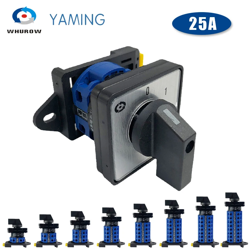 Trilho do Ruído Ymw26 Lw2625a Montou o Interruptor Giratório 690v da Came da Comutação Lw28 Seleciona o Motor de Controle do Contato da Prata Fora-on o