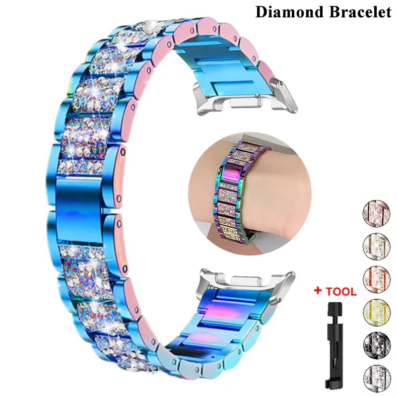 Elegant Diamond Stainless Steel Bracelet