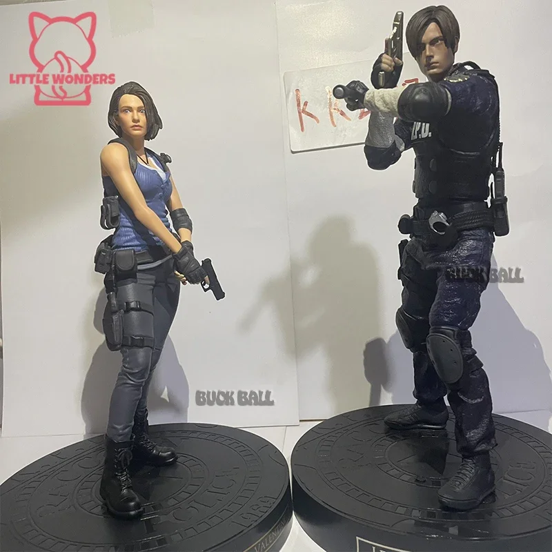 

33cm Resident Evil Leon Scott Kennedy Action Figure Jill valentine Figurine Leon S kennedy Anime Figures Statue PVC Model Doll