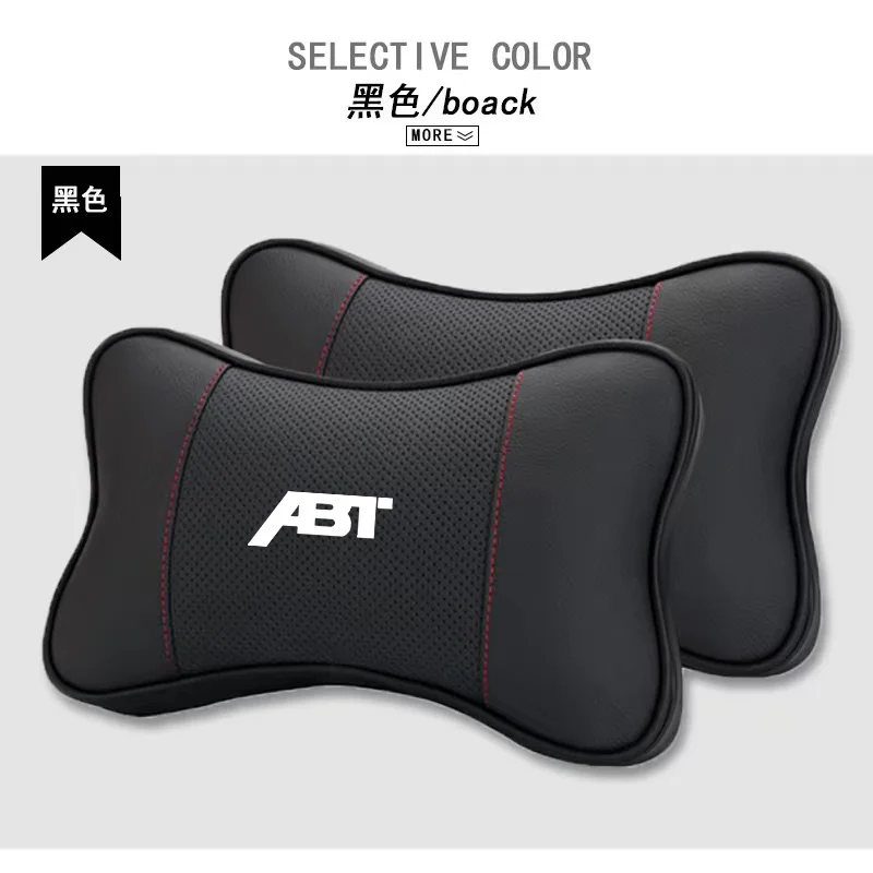 1개 자동차 장식품 시트 헤드레스트 자동차 목베개 ABT RS3-R RS6 Avant RS7-R XGT Golf R R36 SQ5 Q5 CUPRA 액세서리 인테리어용