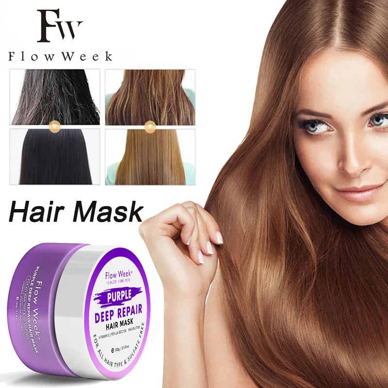 Flow Week Hair Mask Repairs Damage Restore Soft Hair Care Intensive Hydration Hair Masque For Dry, Damaged Hair williams robbie intensive car 1 cd