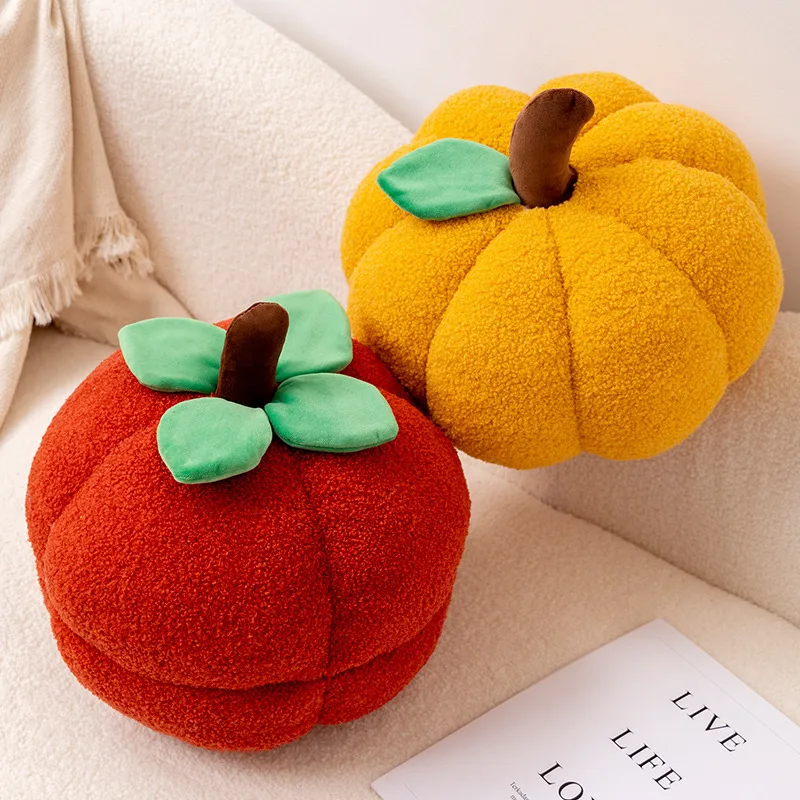 

Bubble Kiss Cartoon Cute Fruit Shape Throw Pillow Home Bedroom Decor Orange Seat Cushions Waist Back Office Sofa Plush Pillows