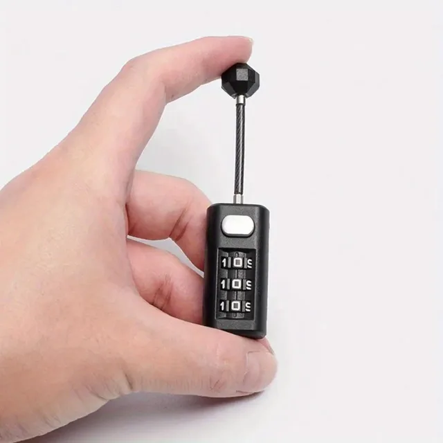 Mini Lock Resettable Coded Lock Backpack Zipper Lock Luggage Padlock Dormitory Cabinet Lock 3 Digit Password Lock 3