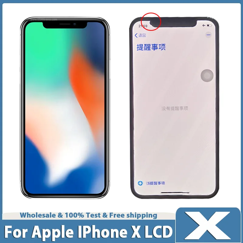 Original Defect For Apple iPhone X LCD Display Touch Screen Digitizer