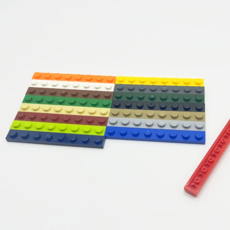3460 플레이트 1x8 도트 빌딩 블록 어린이를위한 장난감 교육 크리 에이 티브 크기 하이테크 선물과 호환 가능 DIY MOC