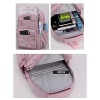 Girl School Bag Backpack Back Pack For Teenager Women Children Female Pink Schoolbag Primary High Bagpack Class Teens Child Kids 3