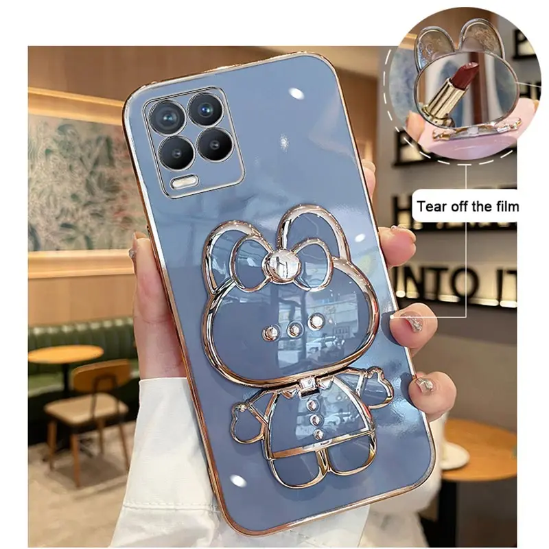 Sleek Mirror Plating Phone Holder Case with Stand Feature