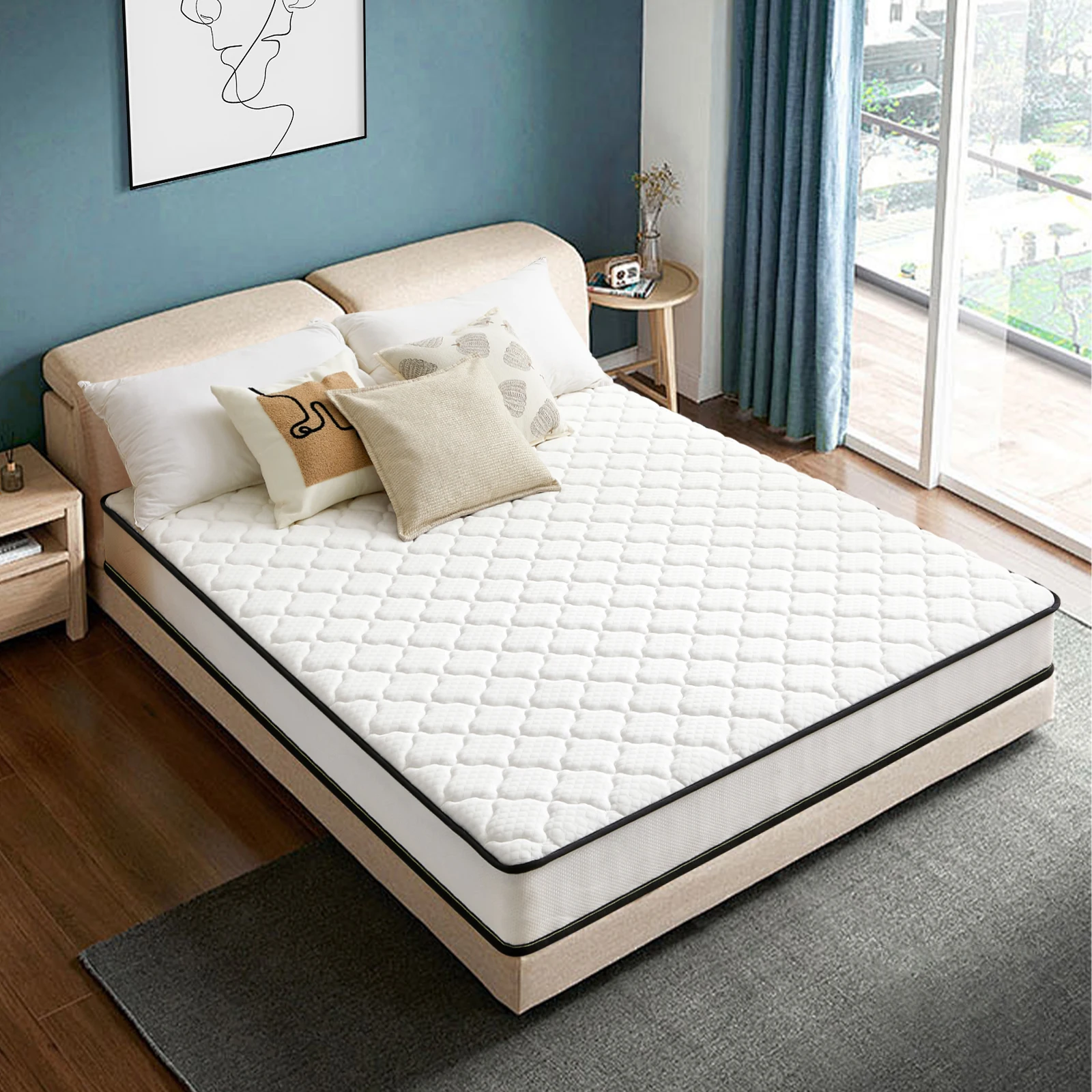 6 Inch innerpring Dream Ded Mattress Medium Firm Feel, Fiberglass Free, Host Youth Guest Bedroom, Mattress in A Box, Twin,Twinxl 2