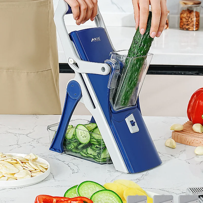 Kitchen Food Slicer Vegetable Chopper Potato Fry Cutter Adjustable Thickness Julienne Dicer Salad Chopping Artifact food slicer