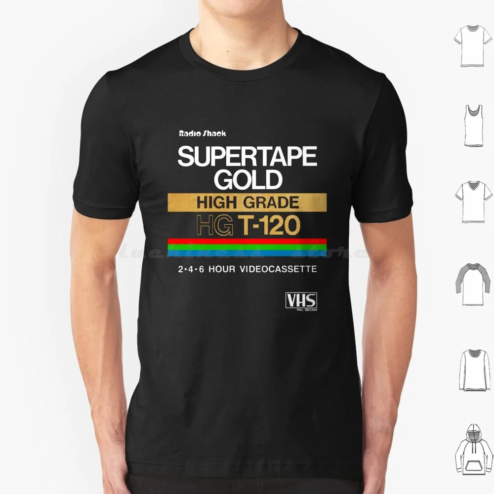 Retro Vhs Tape Vaporwave Estetica T Shirt 6Xl Cotton Cool Tee Retro 80S Vaporwave Vhs Tape Box Estetico Anni '90 Cassette Video