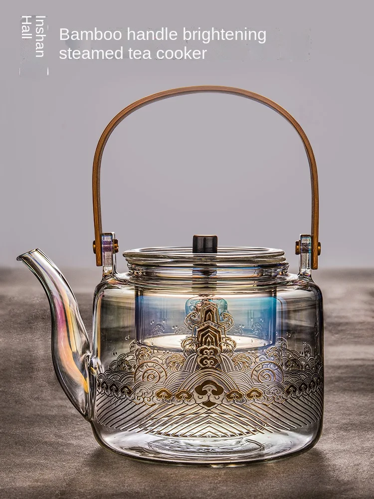 Tea Kettleglass Steam Tea Boilerelectric Pottery Stove High Temperature  Brewing Tea Kettleglass Kung Fu Tea Setparty Tea Set 