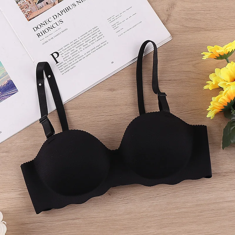 Yasemeen One Piece Seamless Sexy Bras Push Up Gather Bras for Women  Adjustable Sexy Wire Free Unwderwear Women 40 C Plus Size - AliExpress