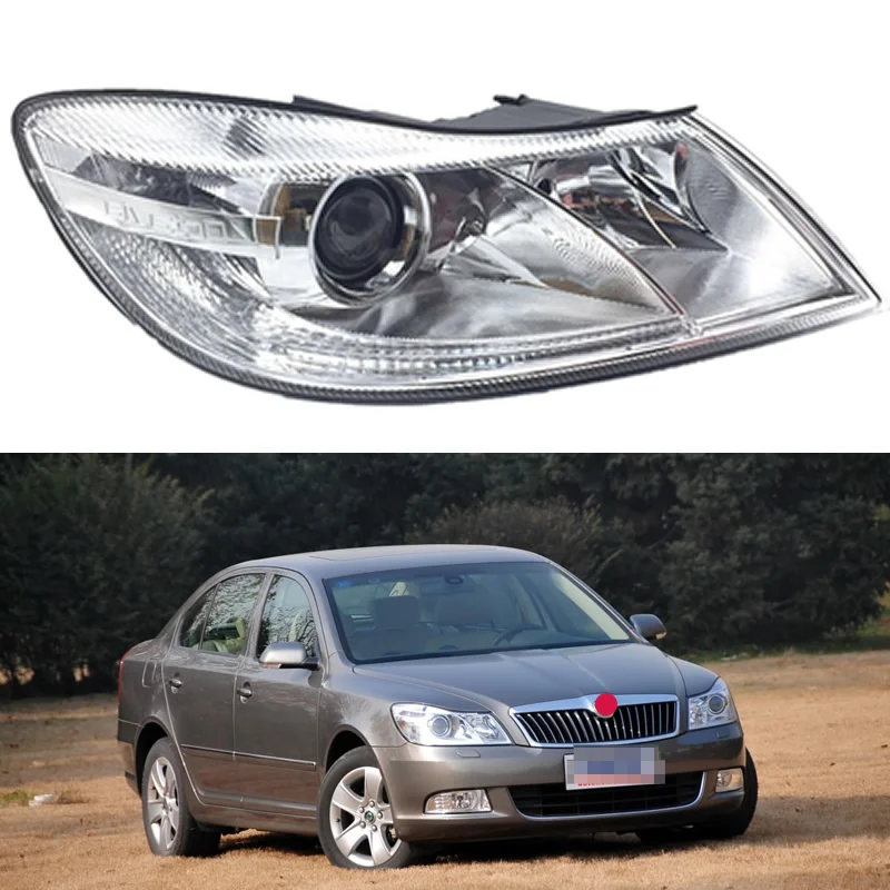 Car headlight assembly for 2010 2011 2012 2013 2014 Skoda Octavia car ...