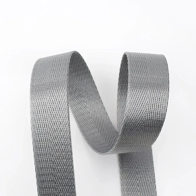 Solid Color Nylon Webbing Ribbon - 5 Meters, 1mm Thick, Multiple Width Options for DIY Projects and Sewing Accessories