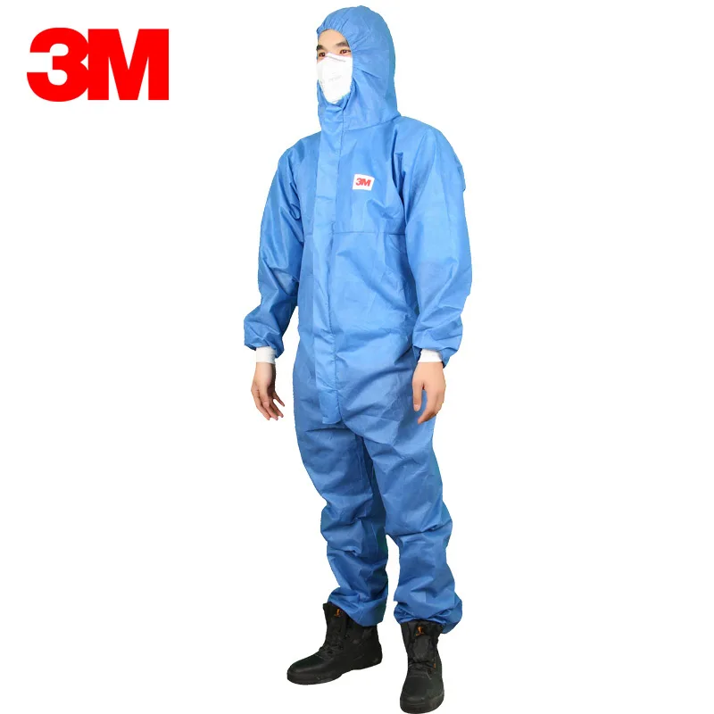 3M 4532+ Protective Coverall Anti-Radiation Anti-Dust Work Anti-Chemical Suit Spray Paint Anti-Static Laboratory Clothes Type5/6 Work Coverall Suit