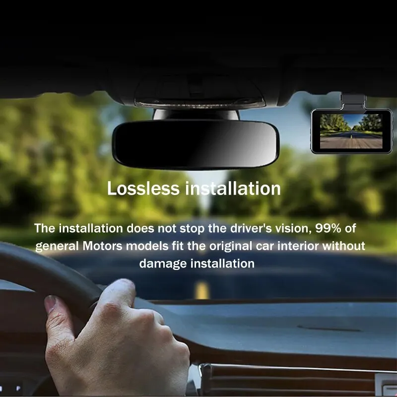 Hd Dashcam Wireless WiFi Connection Front and Rear Dual Lens with Reverse  Video Car Black Box