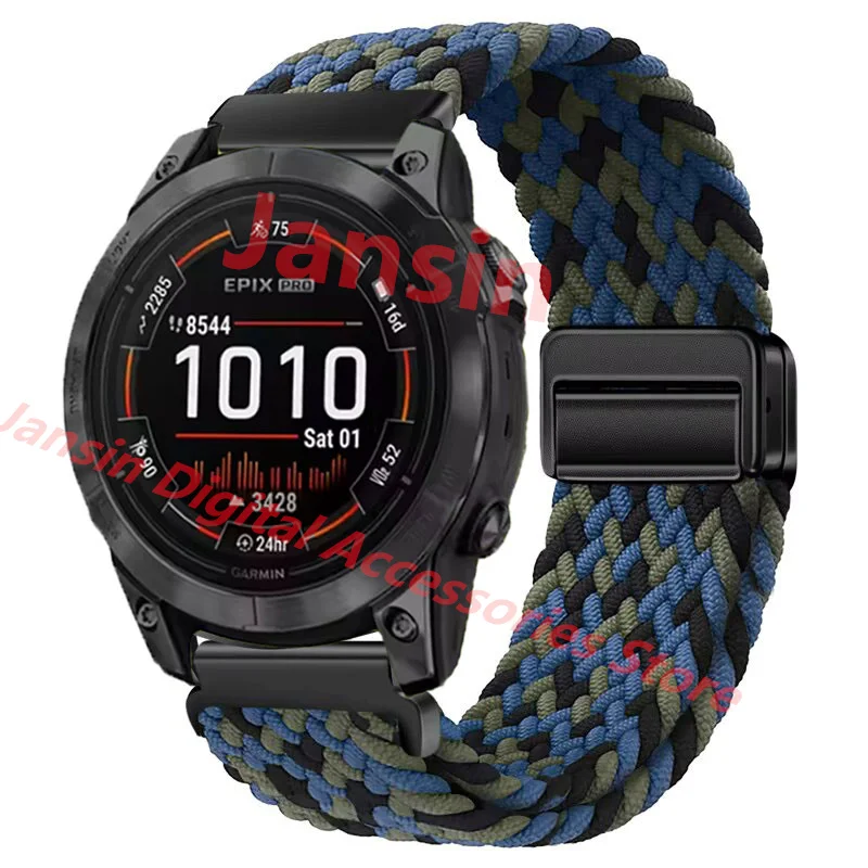 Enhanced Nylon Loop Magnetic Strap - Quick Fit 26mm/22mm Band, Premium Weave Design