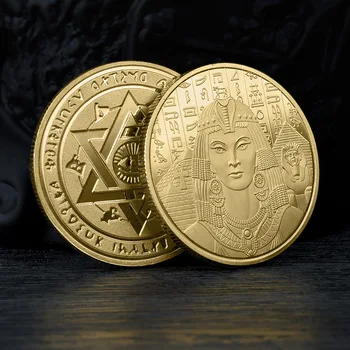 Greek Cleopatra Coins Collectibles Tourist Attractions Egypt Trade Lucky Coins Production Collection Commemorative Medals 1