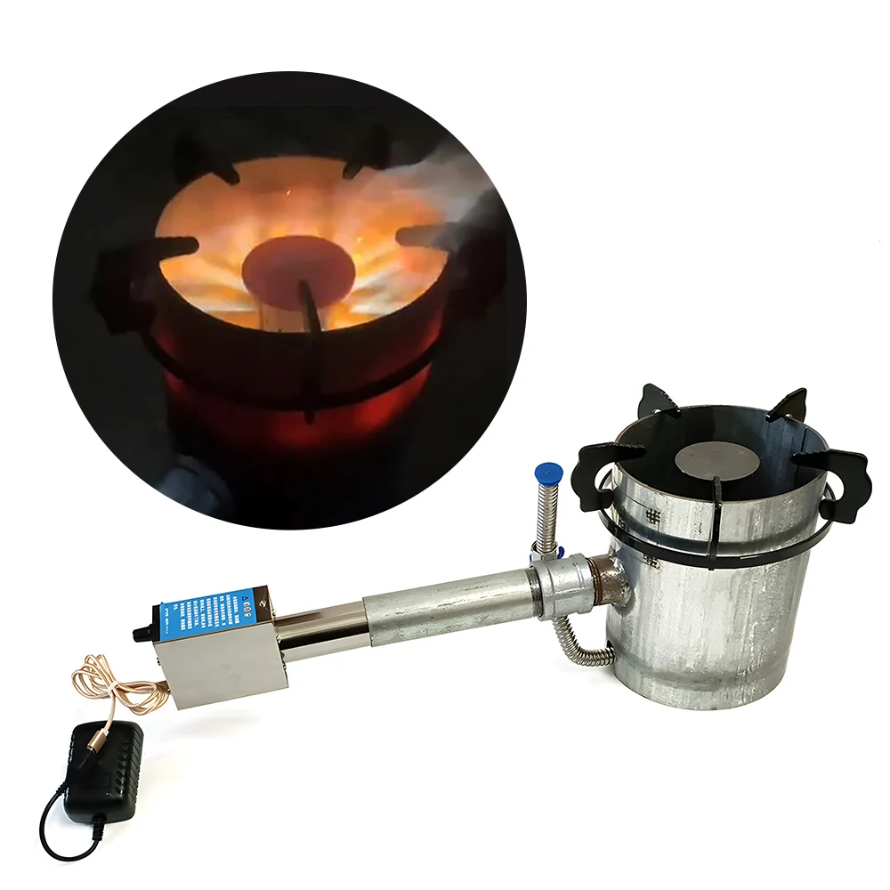 New Blower fan Small Waste Oil Stove Tool Wood Stove Household Speed  Control Heating Stove BBQ 12V 2A Power Adapter - AliExpress