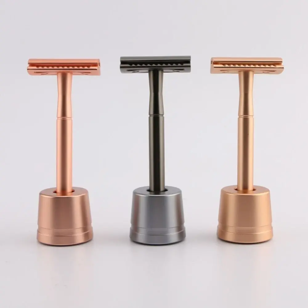 Metal Base Alloy Bathroom Accessories Safety Razor Stand Manual Shaver