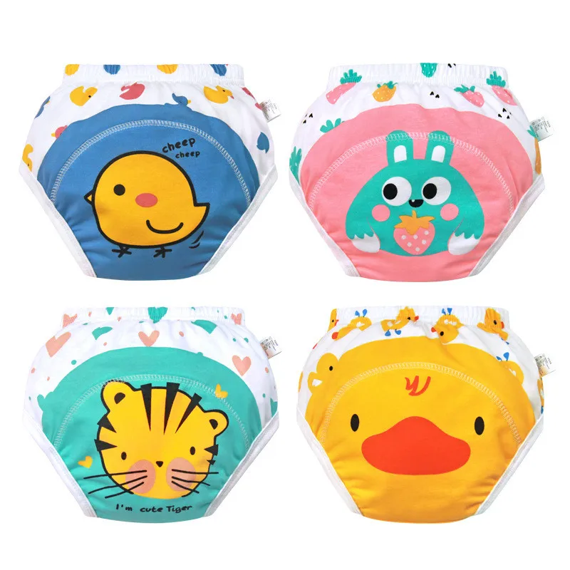 Baby Training Pants LeakProof Diapers for Babies Cartoon Gauze