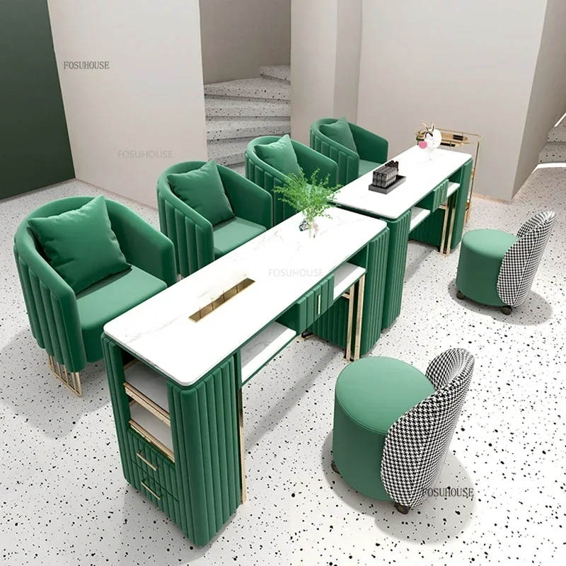 Beauty Salon Equipment Nail Salon Table And Chairs For Sale 7017