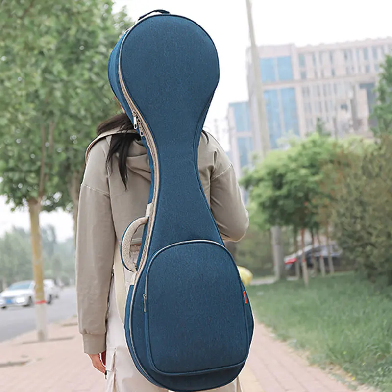 1Pc Chinese Style Pipa Bag Waterproof Portable Pipa Bag Thickened Drop-Resistant Wear-Resistant Fashion