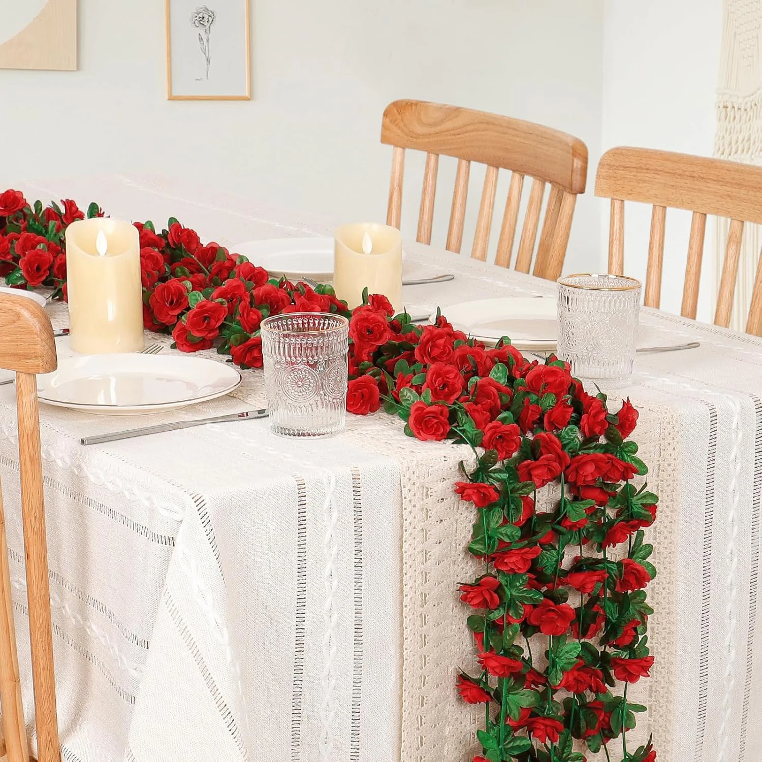 Artificial Rose Flower Garland 6