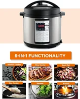 Chef Electric Pressure Cooker 6.3 Quarts, 24-Hour Preset Timer, Stainless Steel Interior with Safety Features 2