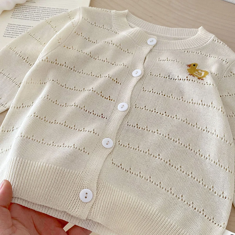 0-4 Years Baby Boy Girl Knitted Coat Cute Animals Spring Cardigan Sweater Jacket For Princess Outwear Birthday Gift Kids Clothes