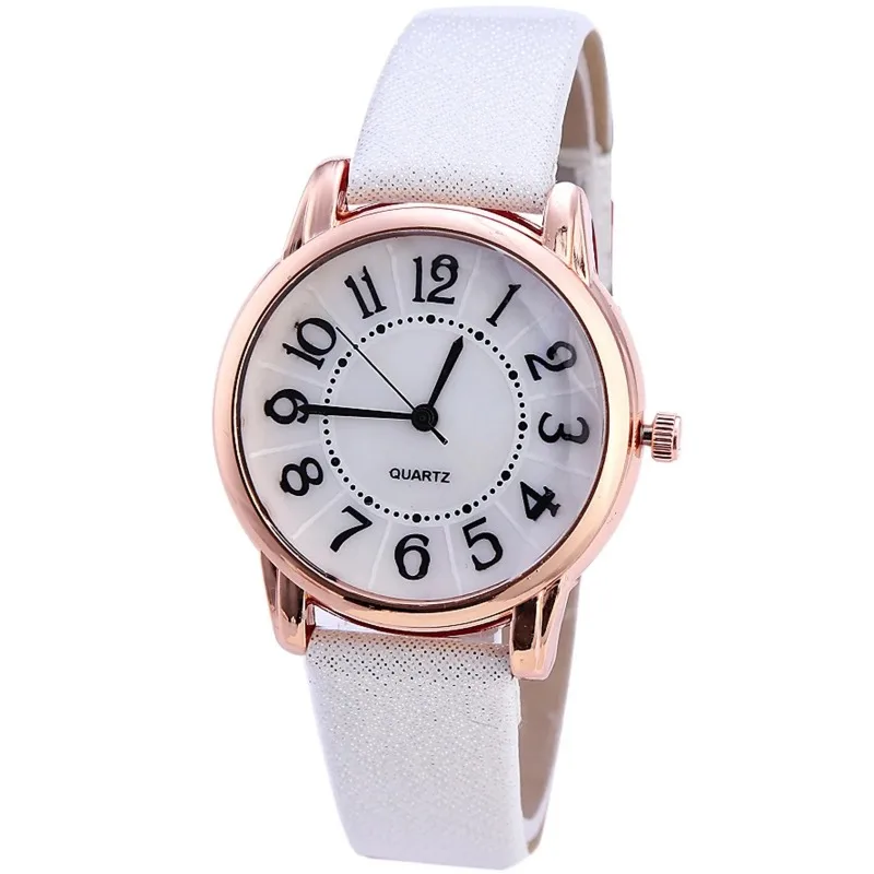 Fashion Leather Strap Women's Casual Quartz Watch Student Simple Analog Quartz Wristwatch Female Luxury Watches San Martin Store