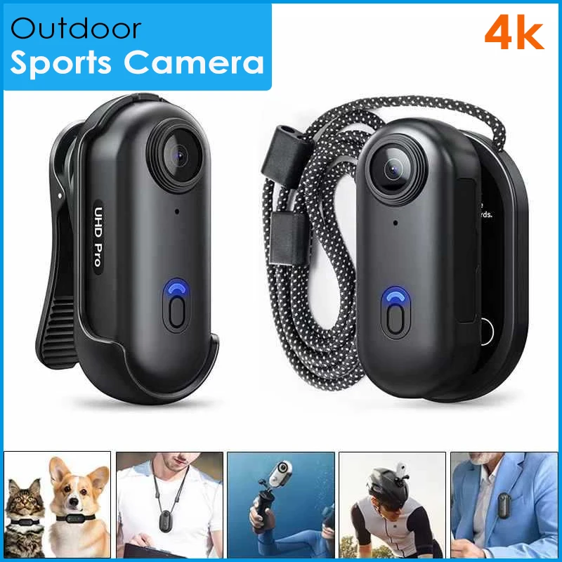 Caméra Action 4K Ultra HD avec Carte 128 Go - Blanc