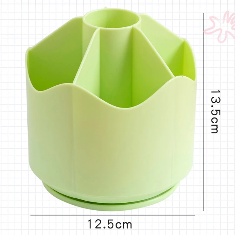 Pen Holder Desk Organizer Large Capacity Rotating Stationery Pencil Cup For Home Office