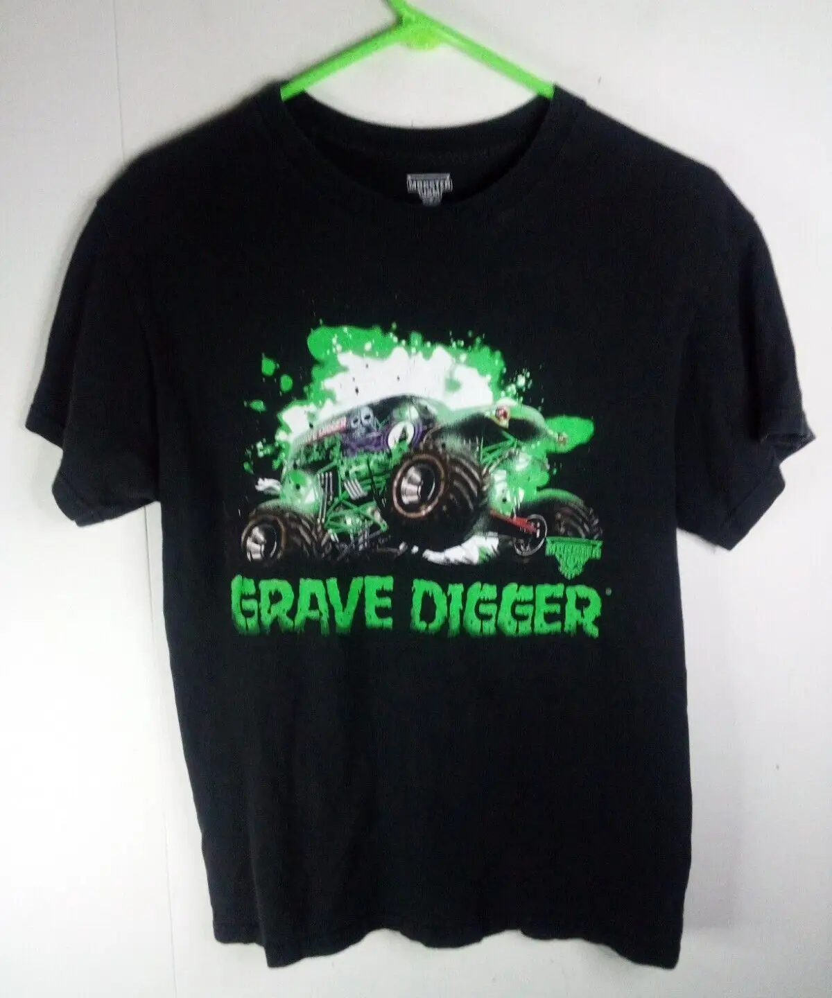 2012 Monster Jam Grave Digger Truck T Shirt M Maniche Lunghe O Corte